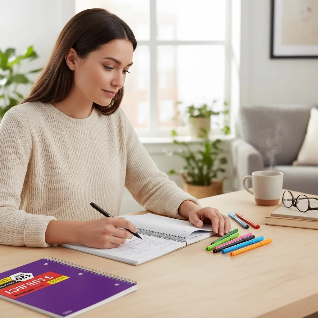 [807815] Spiral Notebook 3 Subject 120 Sheet (Product Staging).webp