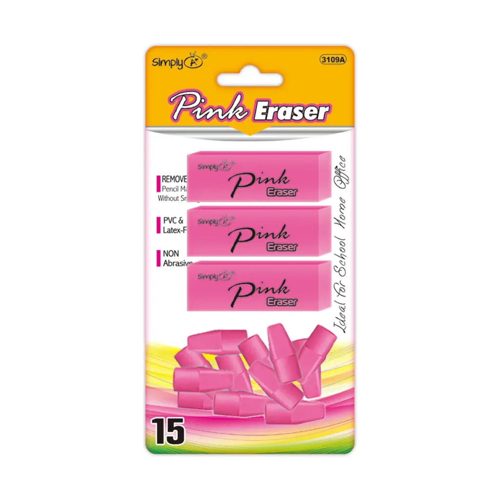 Pink Eraser Set
