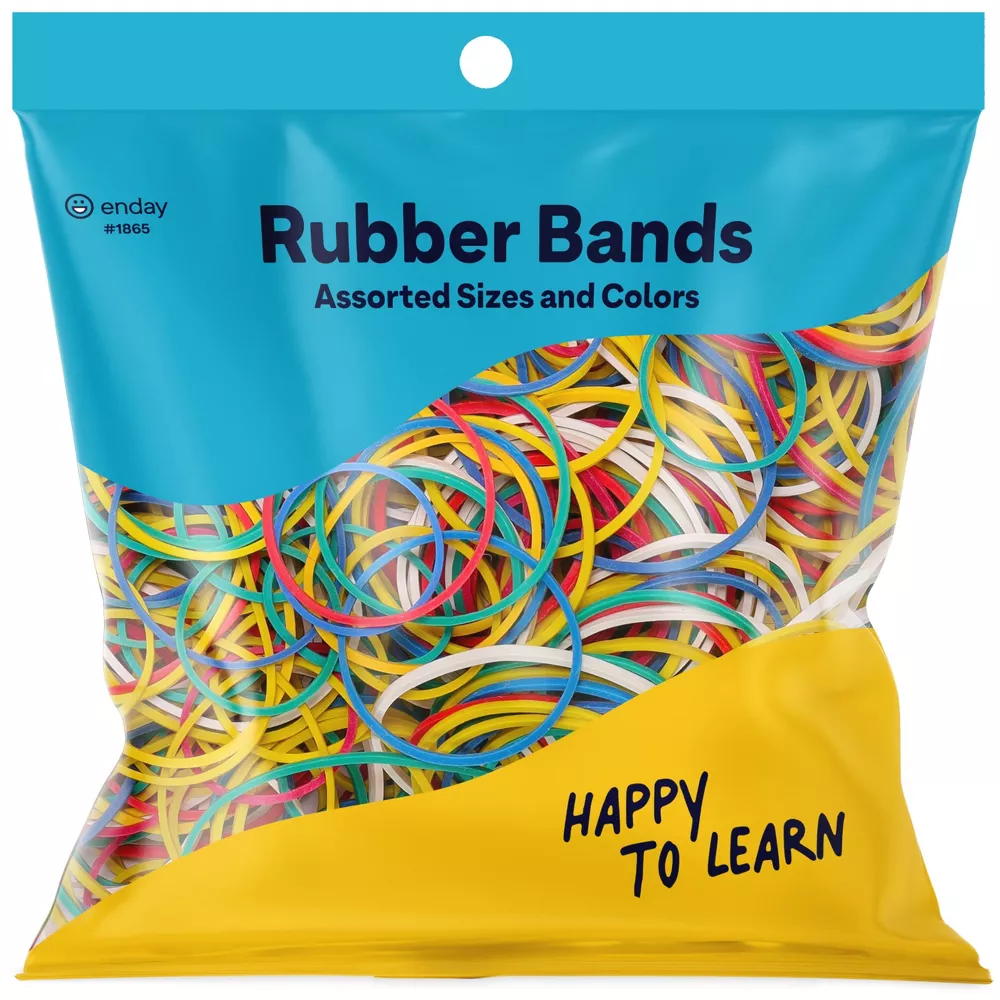 Assorted Colors and Sizes Rubber Bands