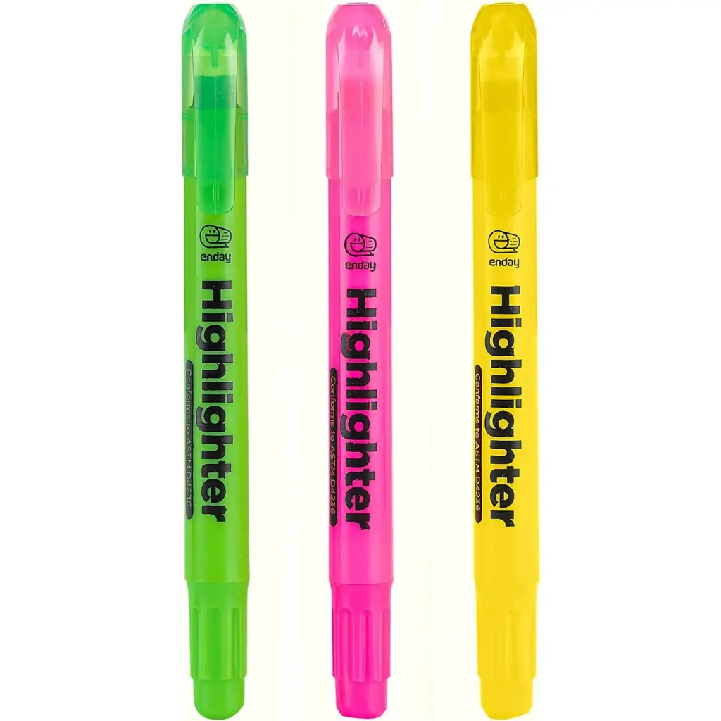 Fluorescent Gel Highlighter (3/Pack)