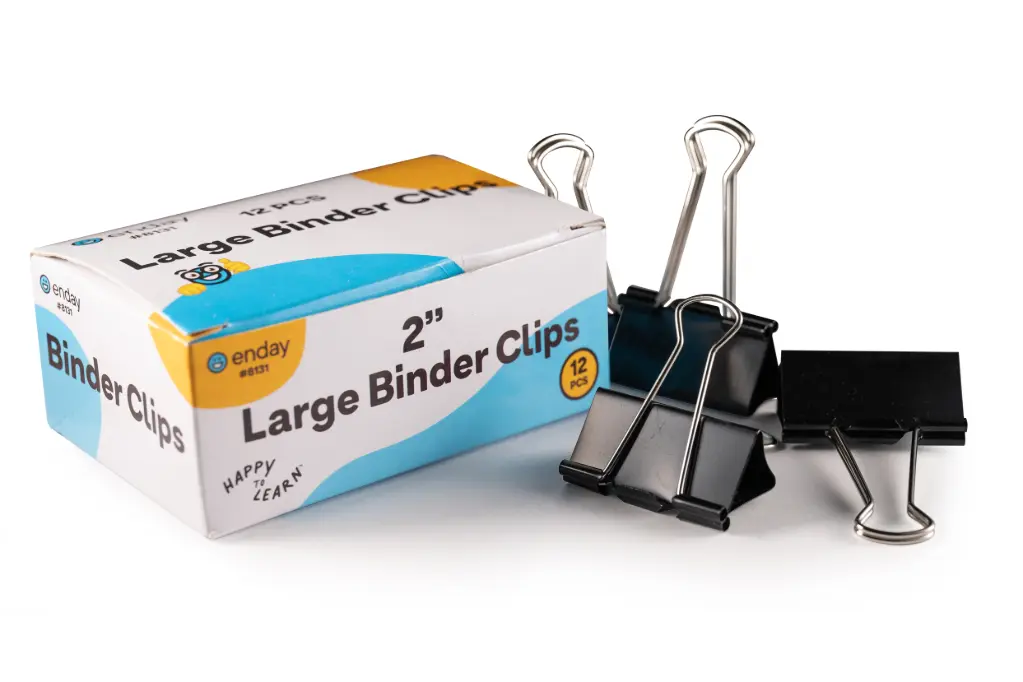 [807318] Binder Clips Large 2'' 12Pk