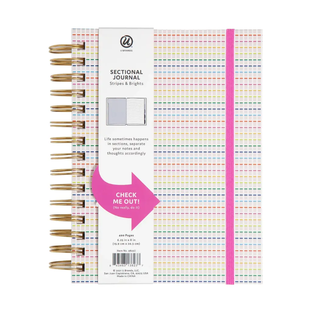 Stripes & Brights Textured Paper Journal