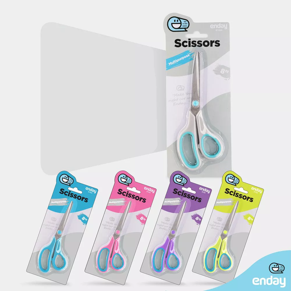 All Purpose 8" Sharp Stainless Steel Scissors