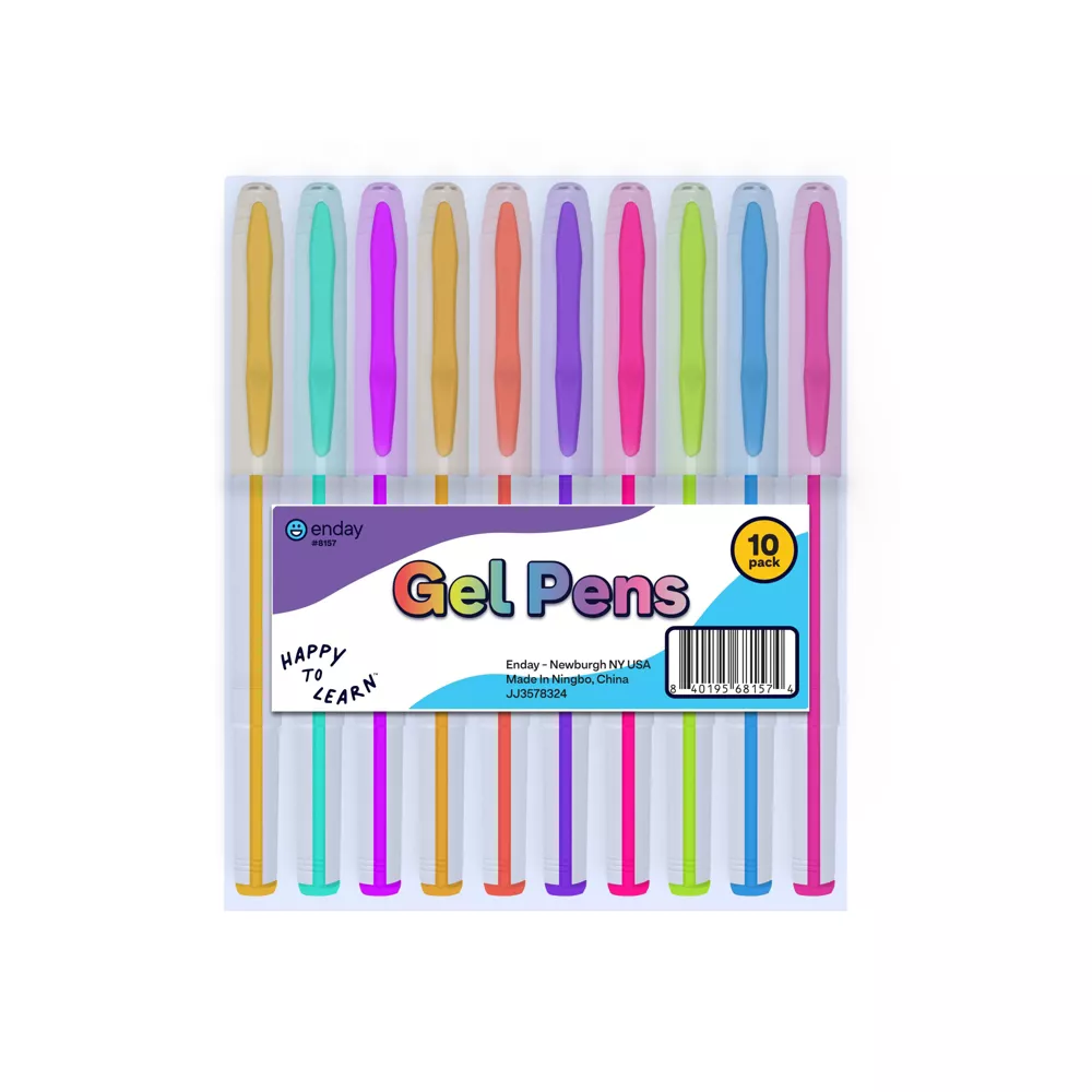 Gel Ink Pens Multicolor 10 Pack