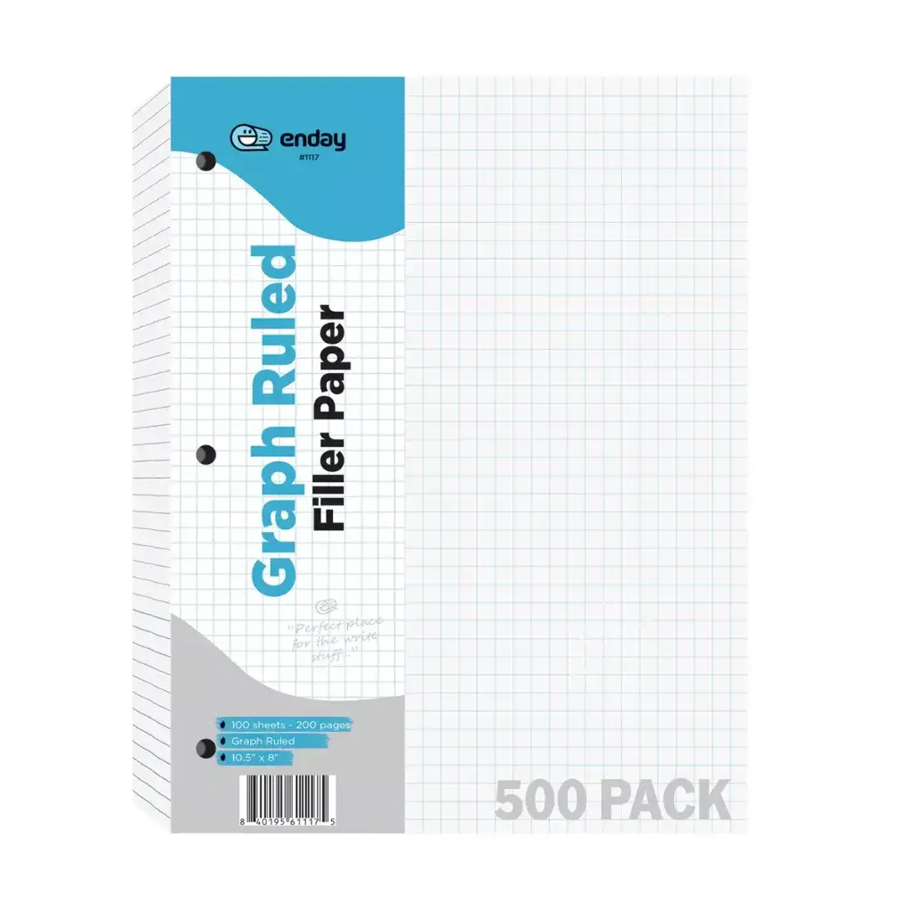Filler Paper 4-1" Quad-Ruled 100 Ct.