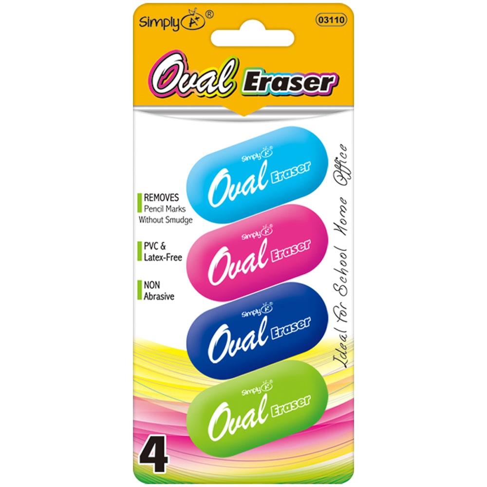 [807323] Oval Pencil Erasers
