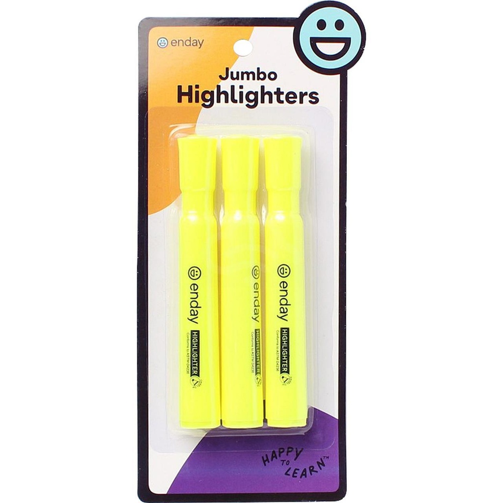 Jumbo Highlighters 3/Pack