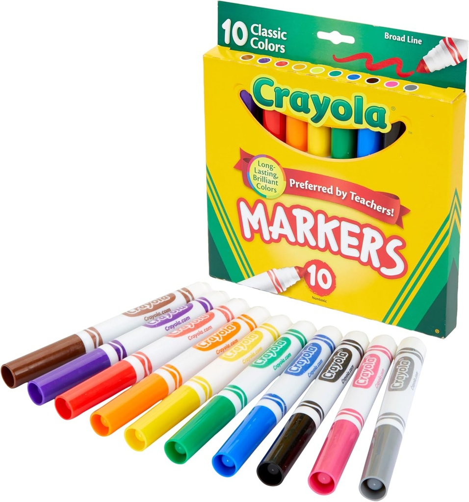 Crayola Classic Colors Broad Line Markers 