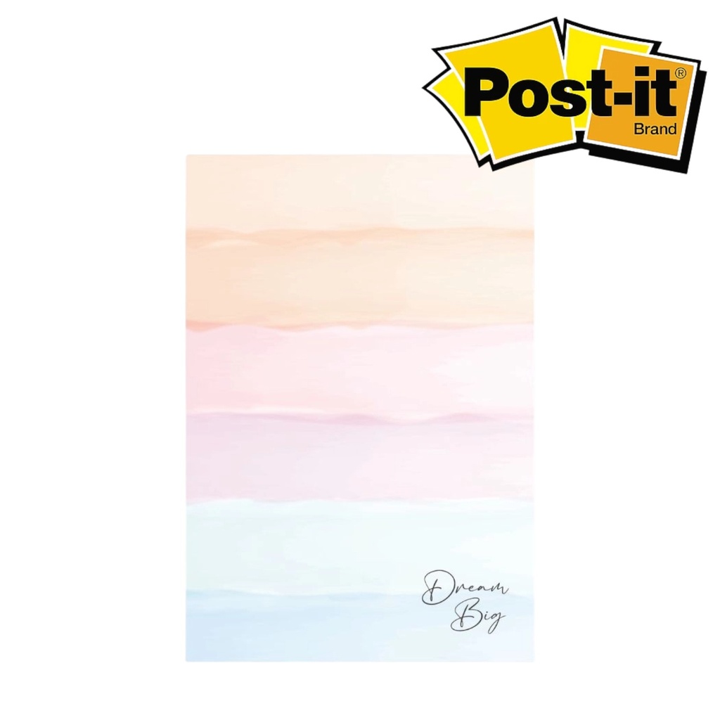 [807352] Dream Big Post-It® Note Pad – 4x6– Watercolor Sticky Notes (100 Sheet)