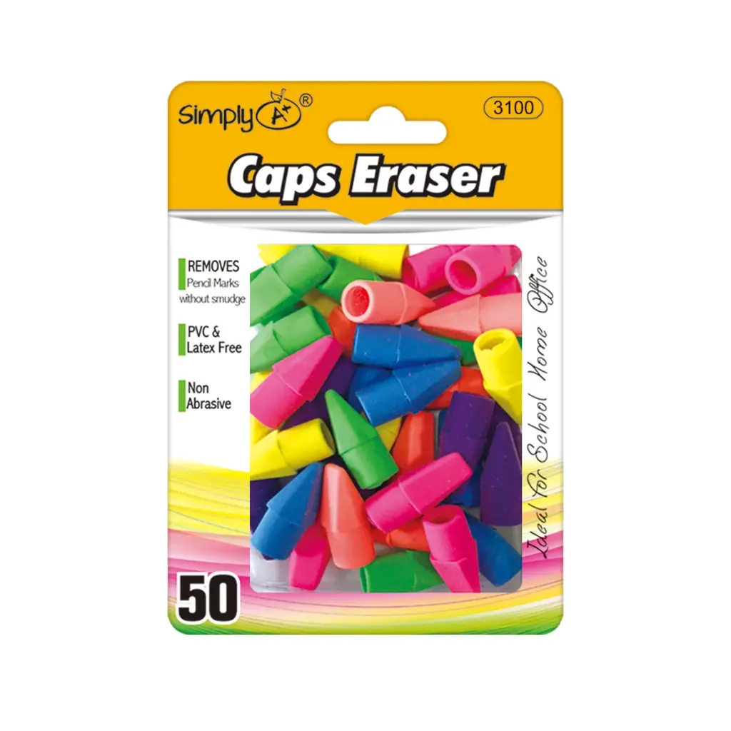 [807368] Pencil Cap Color Erasers