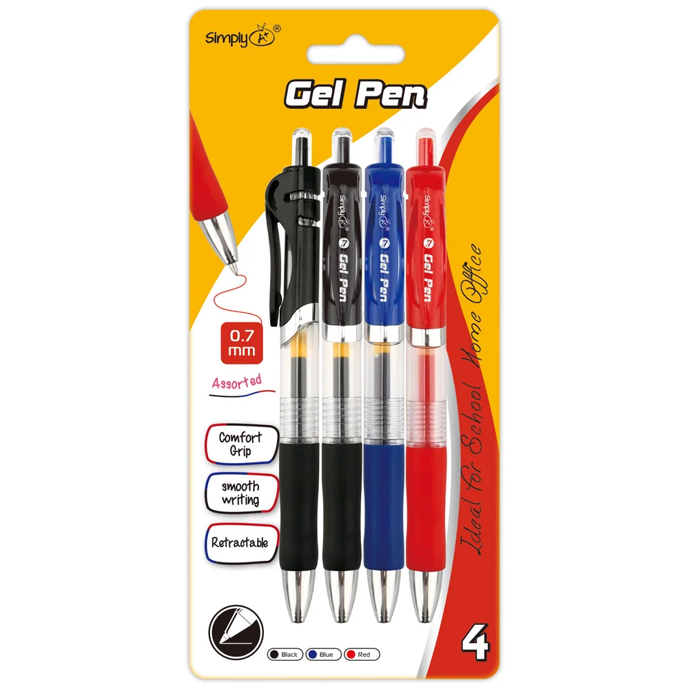 [807375] Ballpoint Assorted Gel Pens 5 CT 