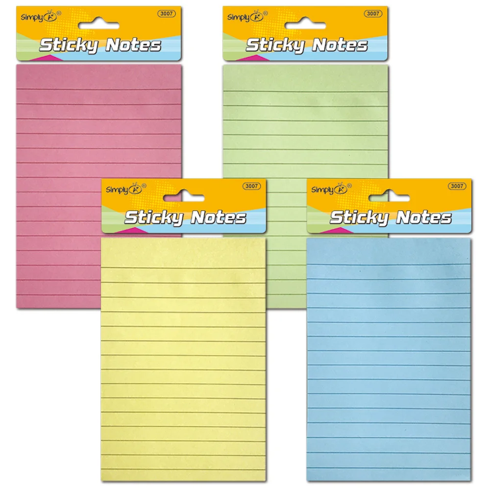 [807560] Ruled Sticky Notes (Yellow)