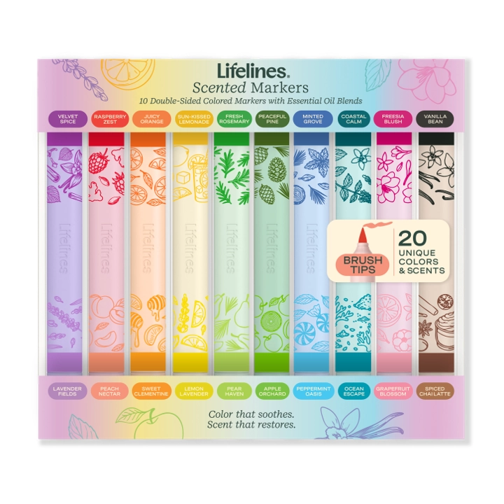Scented Double-Sided Markers- 20 Colors