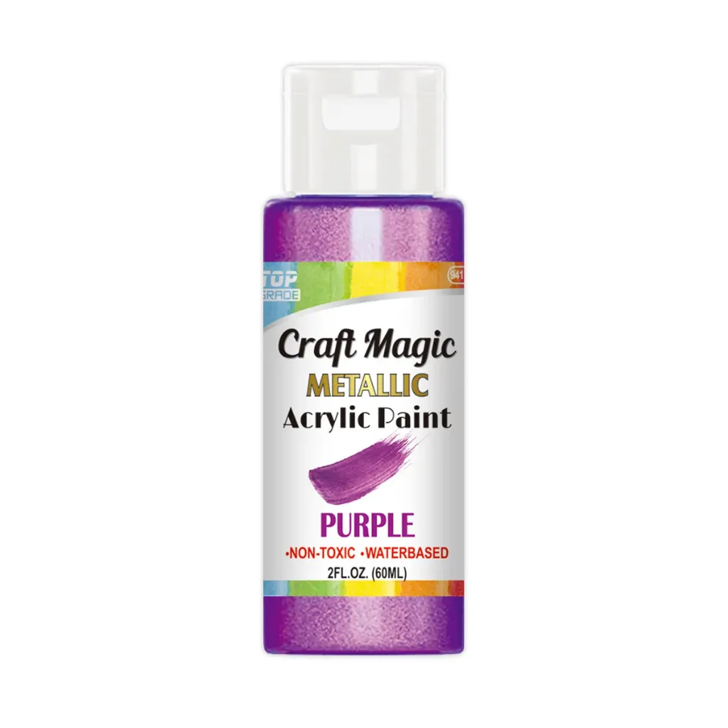 [807841] Acrylic Paint Metallic Purple 2oz/60ml 