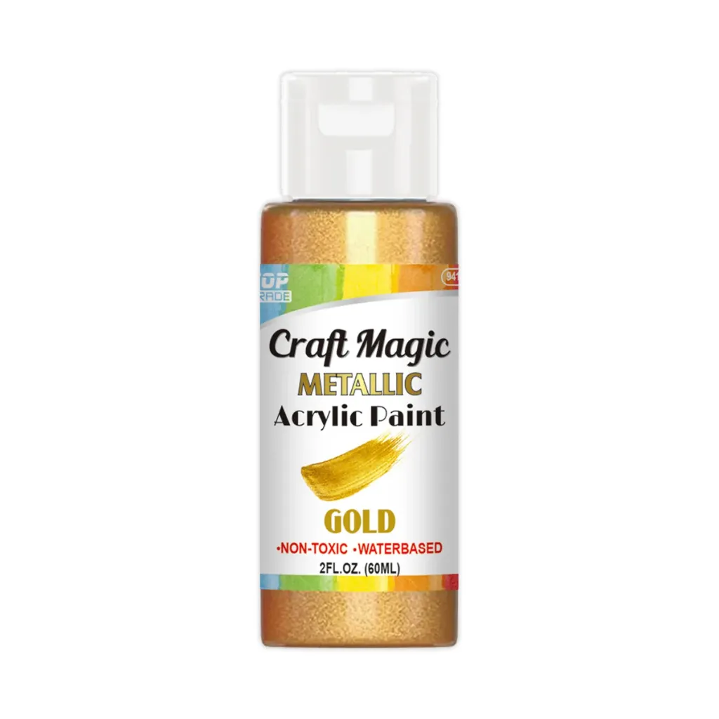 [807850] Acrylic Paint Metallic Gold 2oz/60ml