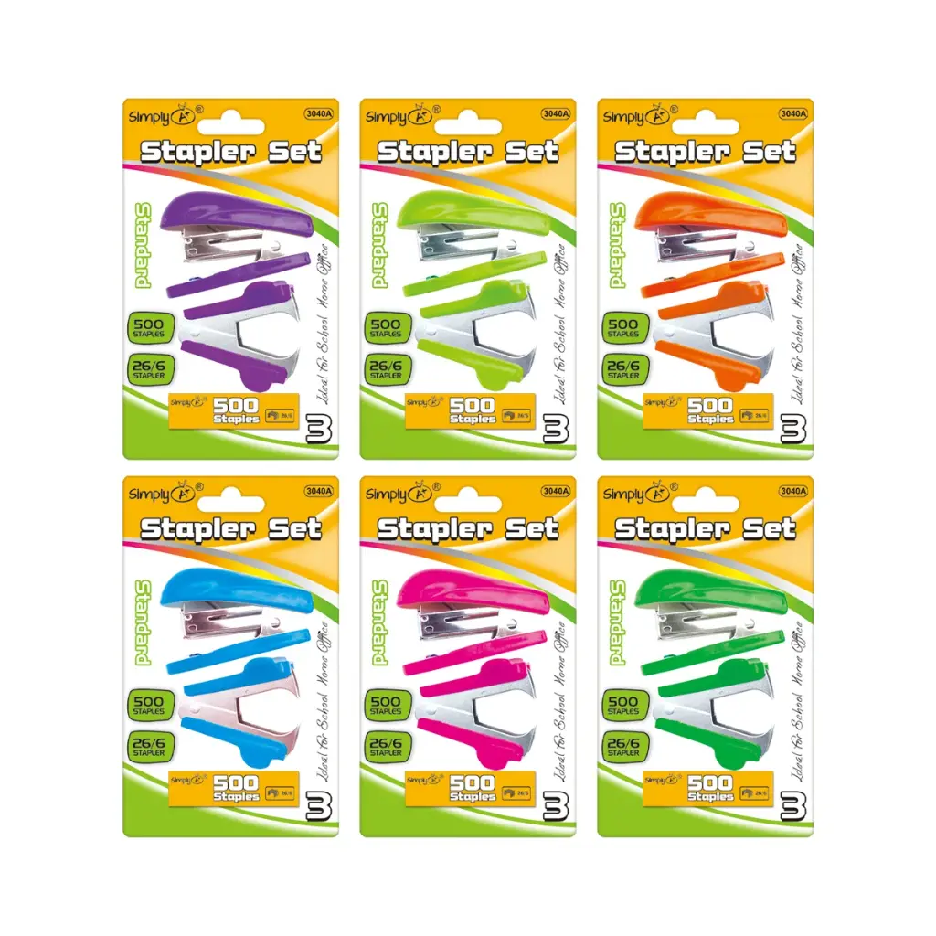 Stapler Set Fun Colors