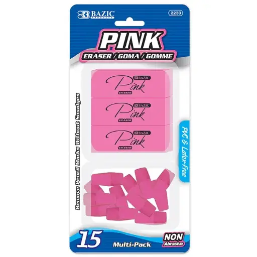 Pink Eraser Set