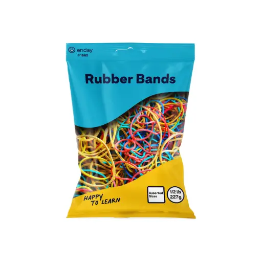 Assorted Colors and Sizes Rubber Bands