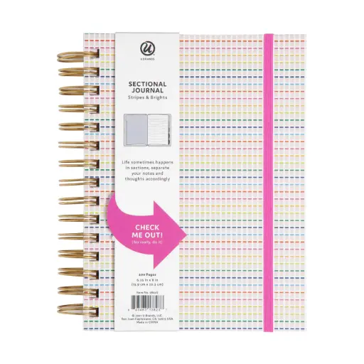Stripes & Brights Textured Paper Journal