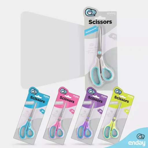 All Purpose 8" Sharp Stainless Steel Scissors