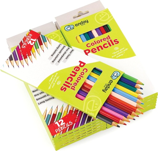  Colored Pencils 12 Count, Pre-Sharpened Color Pencils